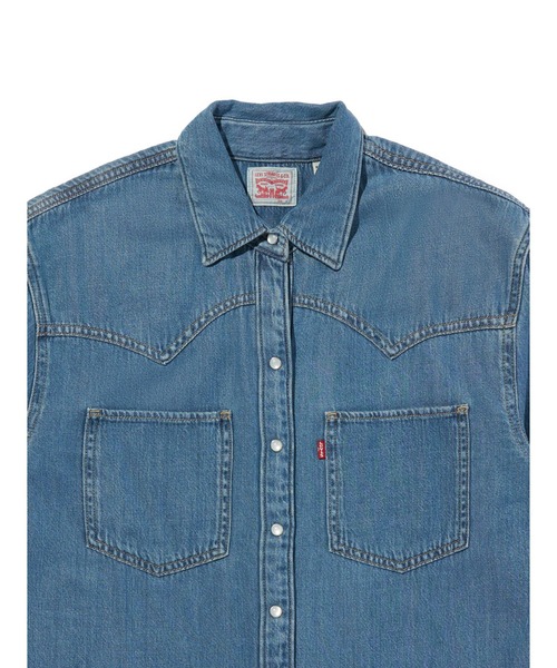 Levi's(リーバイス)の「Levi's/リーバイス TEODORA ウエスタンシャツ(シャツ/ブラウス・レディース・インディゴブルー・XS/S/M)」の4枚目の写真