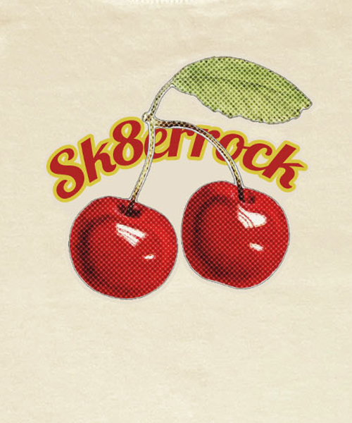 SK8ER ROCK(スケーターロック)の「チェリークロップTシャツ(クリーム)(Tシャツ/カットソー・レディース・その他・ONE SIZE)」の4枚目の写真