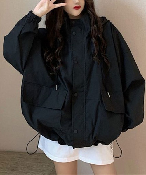 SallyLunn(サリーラン)の「スタンドカラーライトアウター(その他アウター・レディース・ブルー/ブラック・MEDIUM/LARGE)」の2枚目の写真