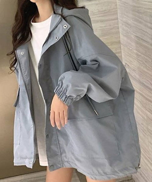 SallyLunn(サリーラン)の「スタンドカラーライトアウター(その他アウター・レディース・ブルー/ブラック・MEDIUM/LARGE)」の6枚目の写真