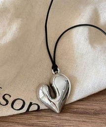 Revo. | ぷっくりハート ラブペンダント チョーカー ネックレス(ネックレス)