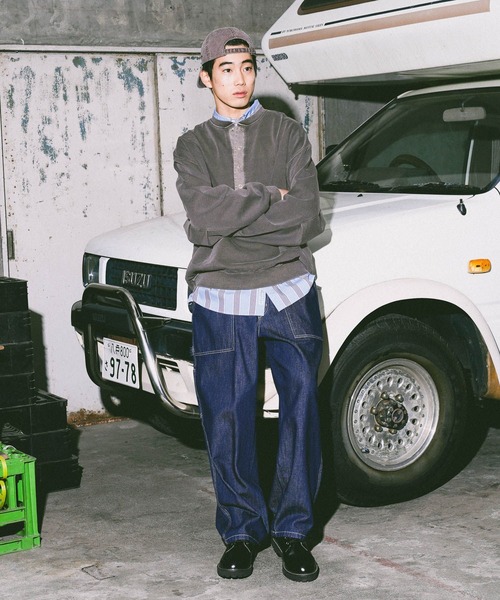 niko and...(ニコアンド)の「裏毛ピグメントヘンリープルオーバー(Tシャツ/カットソー・メンズ・オフホワイト/チャコール/ライトブラウン/グリーン・MEDIUM/LARGE)」の15枚目の写真