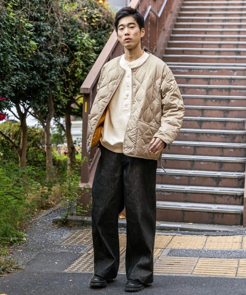 niko and...(ニコアンド)の「裏毛ピグメントヘンリープルオーバー(Tシャツ/カットソー・メンズ・オフホワイト/チャコール/ライトブラウン/グリーン・MEDIUM/LARGE)」の12枚目の写真