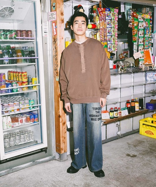 niko and...(ニコアンド)の「裏毛ピグメントヘンリープルオーバー(Tシャツ/カットソー・メンズ・オフホワイト/チャコール/ライトブラウン/グリーン・MEDIUM/LARGE)」の20枚目の写真