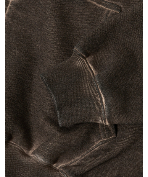 LORES（ロアス）の「Pigment Dyed Split Zip Hoodie - Brown（パーカー・レディース・その他・S/M/L）」の4枚目の写真
