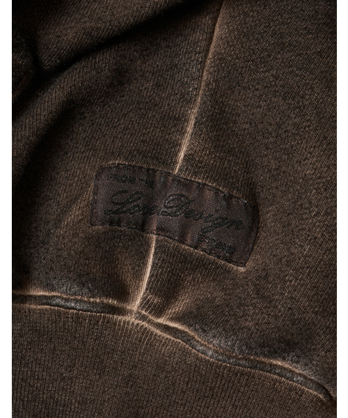 LORES（ロアス）の「Pigment Dyed Split Zip Hoodie - Brown（パーカー・レディース・その他・S/M/L）」の5枚目の写真