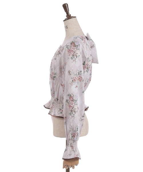 axes femme(アクシーズファム)の「チェック×フラワー柄ブラウス(シャツ/ブラウス・レディース・ミント/グレー/ピンク・FREE)」の21枚目の写真