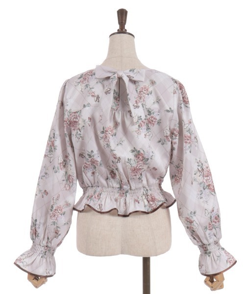 axes femme(アクシーズファム)の「チェック×フラワー柄ブラウス(シャツ/ブラウス・レディース・ミント/グレー/ピンク・FREE)」の22枚目の写真