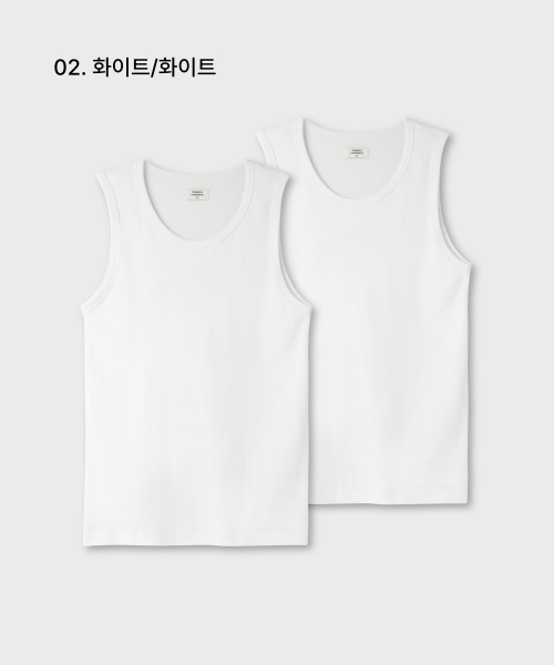 MUSINSA STANDARD(ムシンサスタンダード)の「エッセンシャルタンクトップ2パック(Tシャツ/カットソー・レディース・その他・2XL/XL/M/L/XXX-LARGE/S)」の21枚目の写真