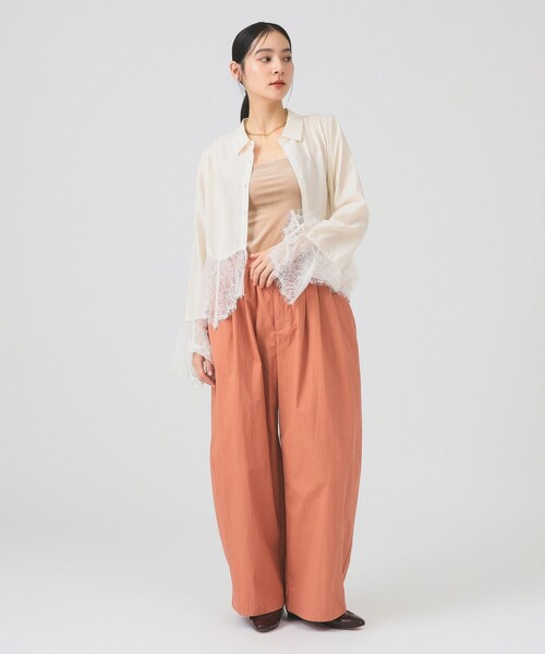 Ray BEAMS(レイビームス)の「2WAY ベロア カップ付き キャミソール(キャミソール・レディース・ベージュ/ブラック/ブルー・ONE SIZE)」の8枚目の写真