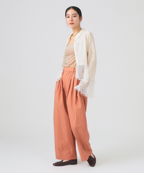 Ray BEAMS(レイビームス)の「2WAY ベロア カップ付き キャミソール(キャミソール・レディース・ベージュ/ブラック/ブルー・ONE SIZE)」の9枚目の写真