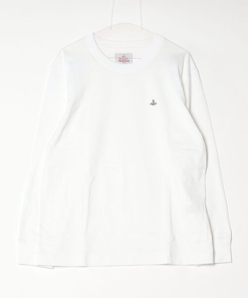 Vivienne Westwood MAN(ヴィヴィアンウエストウッドマン)の「ワンポイントORB NEW 長袖Tシャツ(Tシャツ/カットソー・メンズ・ブラック/パープル/ホワイト・M/S/L)」の1枚目の写真