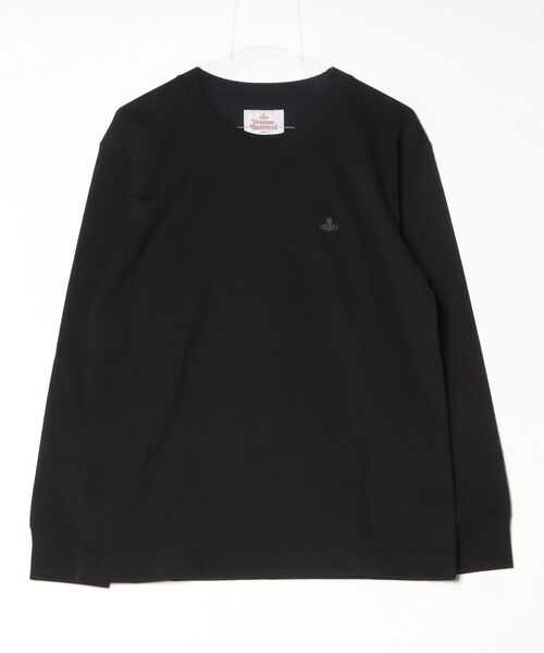 Vivienne Westwood MAN(ヴィヴィアンウエストウッドマン)の「ワンポイントORB NEW 長袖Tシャツ(Tシャツ/カットソー・メンズ・ブラック/パープル/ホワイト・M/S/L)」の2枚目の写真