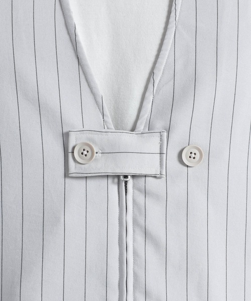 Y-3（ワイスリー）の「Y-3 SPORT UNIFORM PINSTRIPE TAILORED VEST（その他アウター・メンズ・ホワイト系その他・X-SMALL/SMALL/MEDIUM/LARGE/X-LARGE）」の5枚目の写真