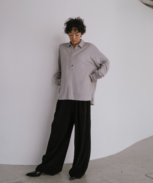 VION（ヴィオン）の「コーデュロイイージーワイドパンツ / Corduroy Easy Wide Pants（その他パンツ・レディース・ブラック/カーキ・FREE）」の20枚目の写真