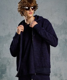 wjk | mpa4042- knit jacquard relax parker ニットジャカードパーカー(204 mw02i)(パーカー)