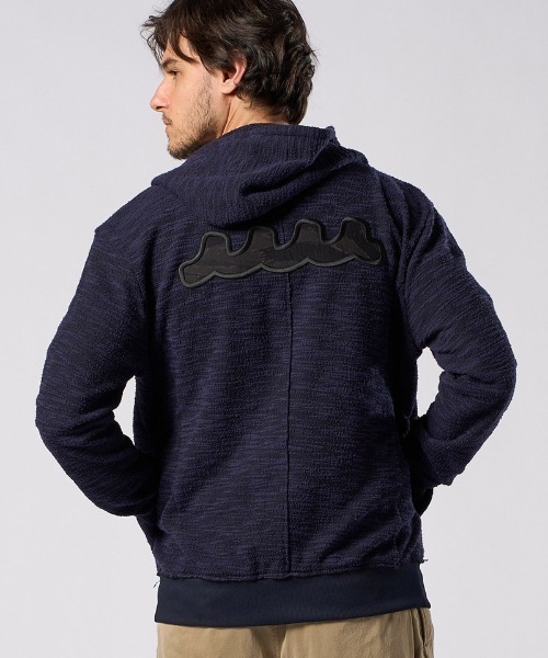 wjk（ダヴルジェイケイ）の「mpa4042- knit jacquard relax parker ニットジャカードパーカー(204 mw02i)（パーカー・メンズ・ブラック/ネイビー・S/XL/L/M）」の16枚目の写真