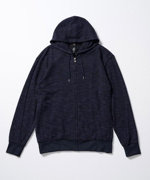 wjk（ダヴルジェイケイ）の「mpa4042- knit jacquard relax parker ニットジャカードパーカー(204 mw02i)（パーカー・メンズ・ブラック/ネイビー・S/XL/L/M）」の20枚目の写真