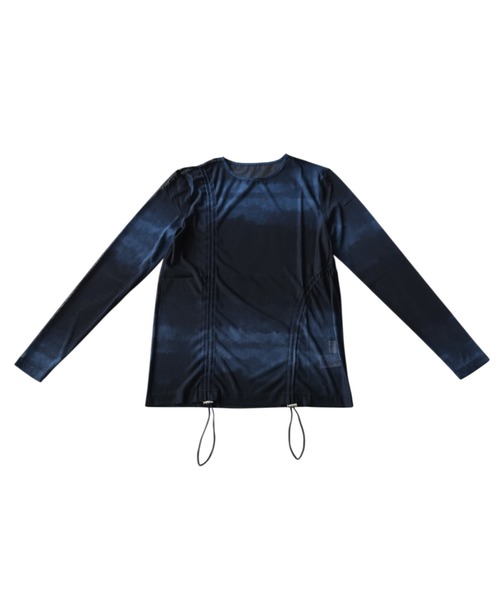 antiqua(アンティカ)の「ニュアンス柄 ドロスト メッシュ シアートップス(Tシャツ/カットソー・レディース・ブルー系その他/ベージュ系その他・ONESIZE)」の20枚目の写真