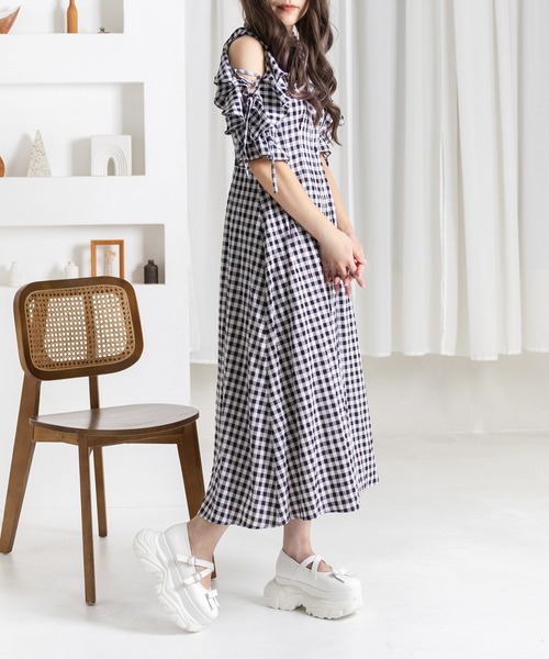 attagirl（アタガール）の「厚底スニーカーソールリボンシューズ（ドレスシューズ・レディース・ブラック/ホワイト・L/M/S/3L/LL）」の15枚目の写真