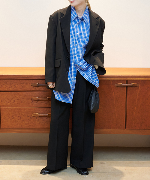 OUTDOOR PRODUCTS（アウトドアプロダクツ）の「≪/WEB・横浜店限定カラーあり≫ORDINARY タックワイドスラックス（スラックス・レディース・ベージュ/ブラック/チャコールグレー・40/38/36/34）」の12枚目の写真