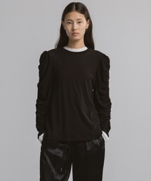 CINOH(�`�m)��SHEF GATHERED SLEEVE LONG T SHIRT(T�V���c/�J�b�g�\�[)