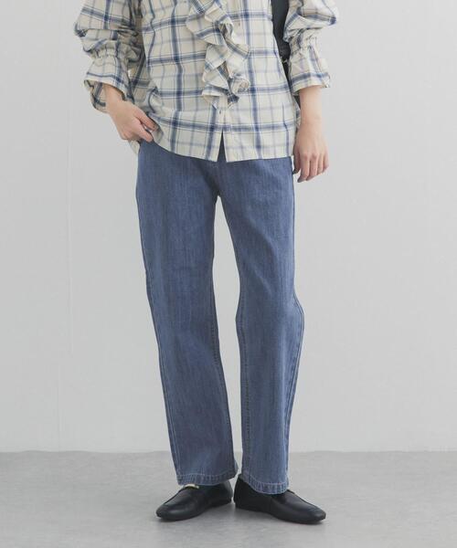 URBAN RESEARCH DOORS（アーバンリサーチドアーズ）の「デニムワイドパンツ（その他パンツ・レディース・ナチュラル/ライトインディゴブルー・MEDIUM/SMALL/LARGE）」の17枚目の写真