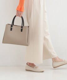 SHOO・LA・RUE | 【2WAY】きれいめスタイルにマッチする 一枚革風 三層トートバッグ(トートバッグ)