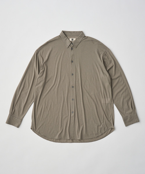 UNFIL(アンフィル)の「UNFIL アンフィル / twisted cotton sheer jersey fluid shirt ツイストコットンシアージャージーフルイドシャツ ブラウス / WXSP-UW124(シャツ/ブラウス・レディース・アッシュグレー/ベージュ系その他・1)」の4枚目の写真