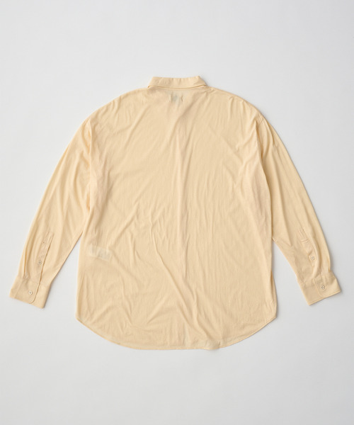 UNFIL(アンフィル)の「UNFIL アンフィル / twisted cotton sheer jersey fluid shirt ツイストコットンシアージャージーフルイドシャツ ブラウス / WXSP-UW124(シャツ/ブラウス・レディース・アッシュグレー/ベージュ系その他・1)」の5枚目の写真