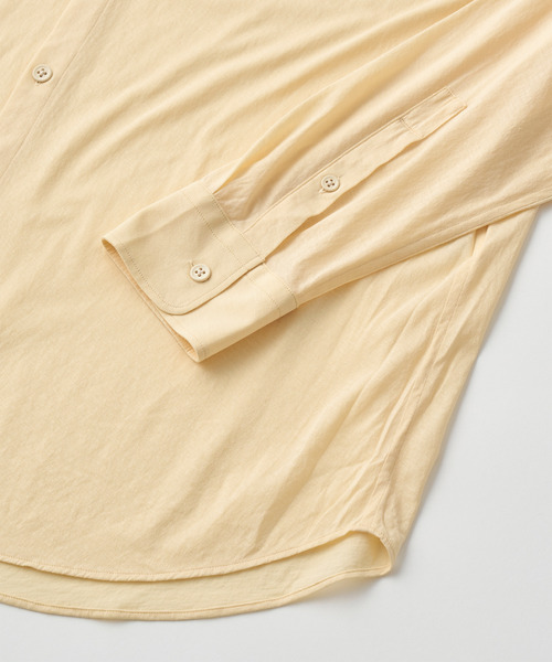 UNFIL(アンフィル)の「UNFIL アンフィル / twisted cotton sheer jersey fluid shirt ツイストコットンシアージャージーフルイドシャツ ブラウス / WXSP-UW124(シャツ/ブラウス・レディース・アッシュグレー/ベージュ系その他・1)」の6枚目の写真