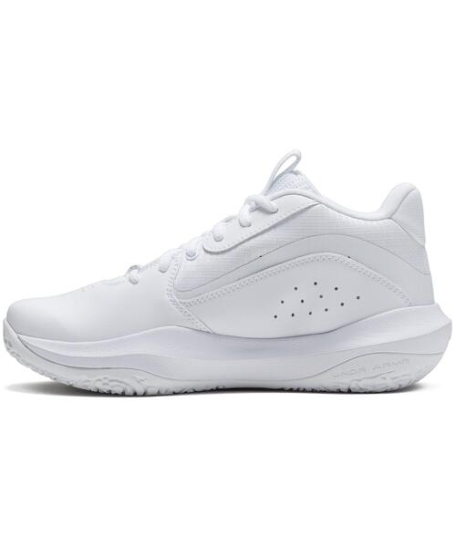 UNDER ARMOUR(アンダーアーマー)の「UAロックダウン7 AP(バスケットボール/KIDS)(スニーカー・キッズ・ホワイト・23.0cm/23.5cm/24.5cm/24.0cm/22.5cm)」の2枚目の写真