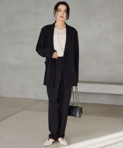 BARNYARDSTORM（バンヤードストーム）の「BARNYARDSTORM / キュプラフィブリルTブラウス【JAPAN FABRIC】（シャツ/ブラウス・レディース・オフホワイト/チャコールグレー・FREE）」の7枚目の写真