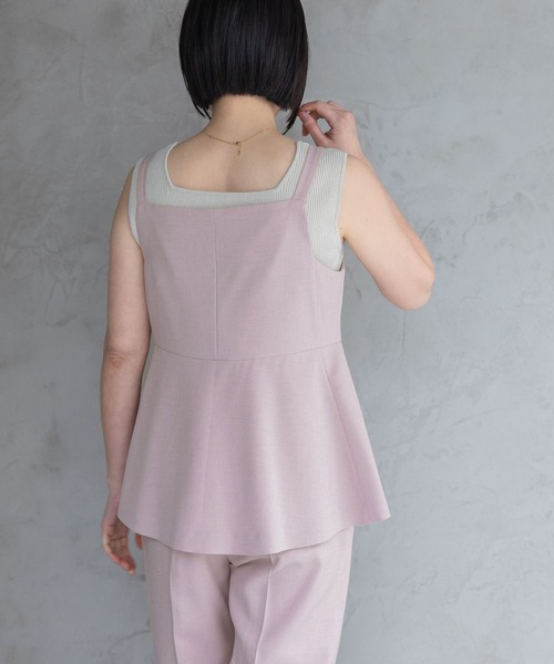 A part by（アパートバイ）の「【多機能】リネンライクベスト（ベスト・レディース・ブルー/ベージュ/ピンク系その他/ブラック系その他2・FREE）」の13枚目の写真