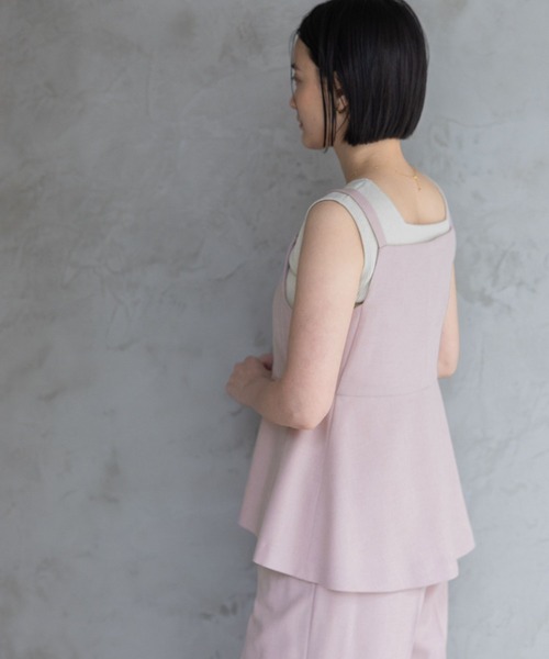 A part by（アパートバイ）の「【多機能】リネンライクベスト（ベスト・レディース・ブルー/ベージュ/ピンク系その他/ブラック系その他2・FREE）」の15枚目の写真