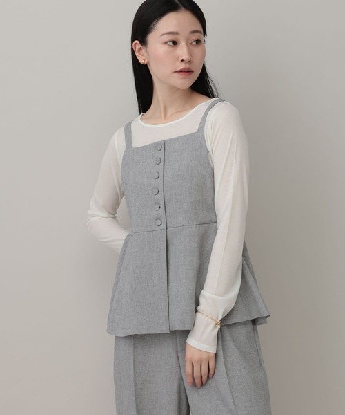 A part by（アパートバイ）の「【多機能】リネンライクベスト（ベスト・レディース・ブルー/ベージュ/ピンク系その他/ブラック系その他2・FREE）」の20枚目の写真