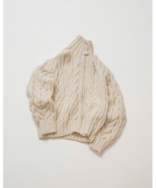 TODAYFUL（トゥデイフル）の「Volume Handknit Cardigan（カーディガン/ボレロ・レディース・ブラウン/キナリ・FREE）」の22枚目の写真