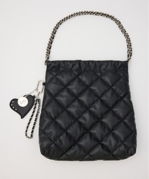 QUILTING F/LEATHER CHAIN BAG キルティングフェイクレザーチェーンバッグ