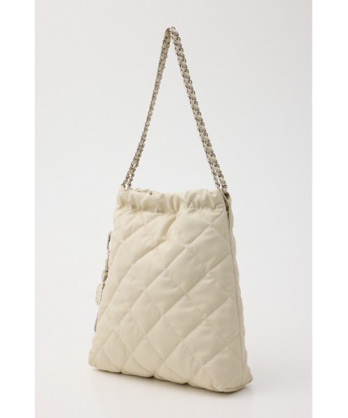 SLY（スライ）の「QUILTING F/LEATHER CHAIN BAG キルティングフェイクレザーチェーンバッグ（ショルダーバッグ・レディース・アイボリー/ブラック/カーキ・FREE）」の18枚目の写真