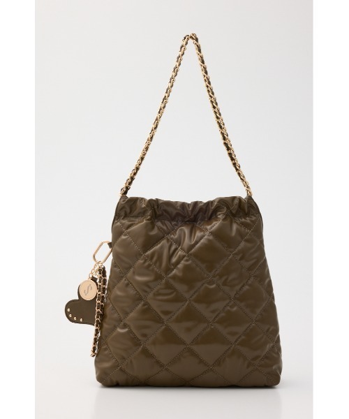 SLY（スライ）の「QUILTING F/LEATHER CHAIN BAG キルティングフェイクレザーチェーンバッグ（ショルダーバッグ・レディース・アイボリー/ブラック/カーキ・FREE）」の8枚目の写真