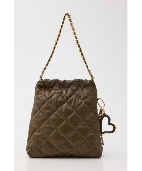 SLY（スライ）の「QUILTING F/LEATHER CHAIN BAG キルティングフェイクレザーチェーンバッグ（ショルダーバッグ・レディース・アイボリー/ブラック/カーキ・FREE）」の11枚目の写真