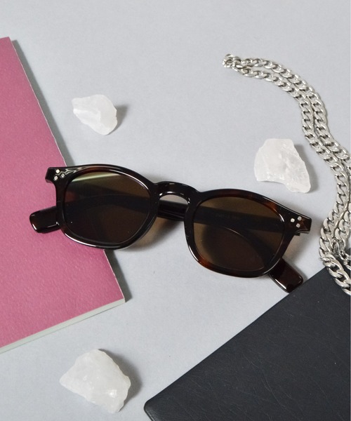 DOUBLE STEAL（ダブルスティール）の「【選べる2デザイン】カラーレンズサングラス(ウェリントン/クラウンパント)（サングラス・メンズ・ブラック系1/グリーン系2/モカ/ブルー系1/ブラック系2/ベージュ系1/クリア/グレー系その他/グレー系2/ブラウン系2・FREE）」の12枚目の写真