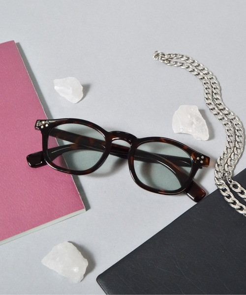 DOUBLE STEAL（ダブルスティール）の「【選べる2デザイン】カラーレンズサングラス(ウェリントン/クラウンパント)（サングラス・メンズ・ブラック系1/グリーン系2/モカ/ブルー系1/ブラック系2/ベージュ系1/クリア/グレー系その他/グレー系2/ブラウン系2・FREE）」の16枚目の写真