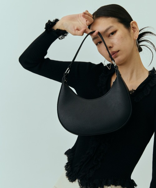 DRWCYS（ドロシーズ）の「ムーンミニハンドバッグ（ハンドバッグ・レディース・ライトブラウン/ブラック・FREE）」の4枚目の写真