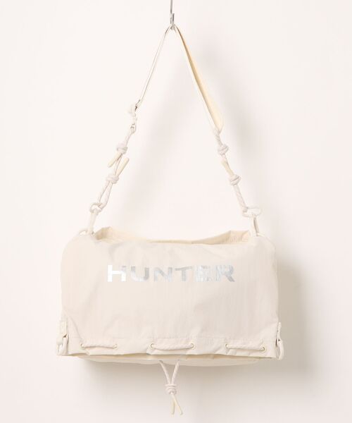 HUNTER（ハンター）の「トラベル マルチファンクション サコッシュ（ボディバッグ/ウエストポーチ・レディース・ホワイト×シルバー/ブラック×シルバー・ONE）」の7枚目の写真