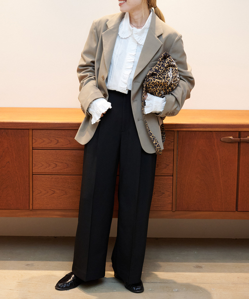 OUTDOOR PRODUCTS(アウトドアプロダクツ)の「≪ WEB限定追加 ≫ORDINARY タックワイドスラックス(スラックス・レディース・ブラック・40/38/36/34)」の17枚目の写真