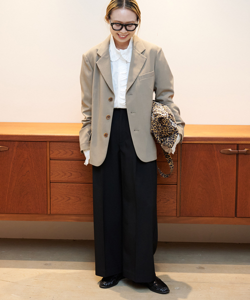 OUTDOOR PRODUCTS(アウトドアプロダクツ)の「≪ WEB限定追加 ≫ORDINARY タックワイドスラックス(スラックス・レディース・ブラック・40/38/36/34)」の18枚目の写真