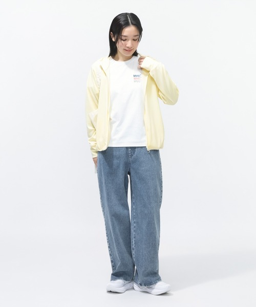 TIGORA(ティゴラ)の「ティゴラ TIGORA UVカットドライグラフィックTシャツ ワンポイント(Tシャツ/カットソー・レディース・ピンク/ホワイト・S/M/L/XL)」の4枚目の写真