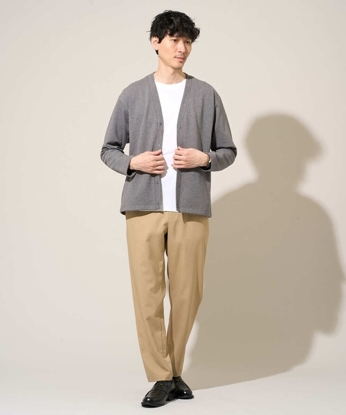 a.v.v（アーヴェヴェ）の「【イージーケア/洗濯機で洗える/毛玉になりにくい】ガーターカーディガン（カーディガン/ボレロ・メンズ・チャコールグレー/ダークインディゴブルー/ライトグレー・48/50/46）」の20枚目の写真