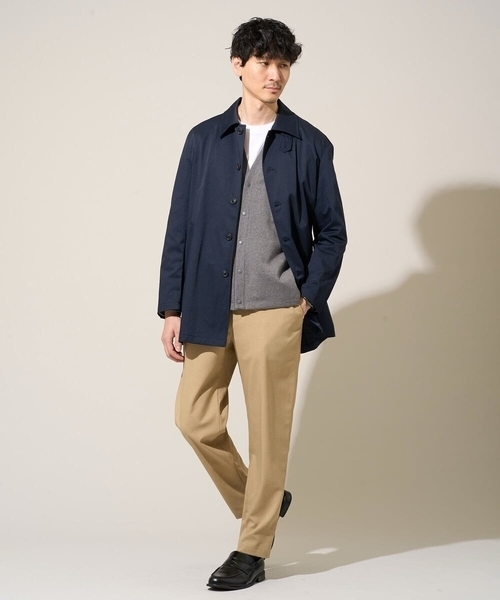 a.v.v（アーヴェヴェ）の「【イージーケア/洗濯機で洗える/毛玉になりにくい】ガーターカーディガン（カーディガン/ボレロ・メンズ・チャコールグレー/ダークインディゴブルー/ライトグレー・48/50/46）」の14枚目の写真